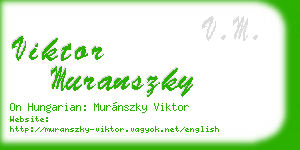 viktor muranszky business card